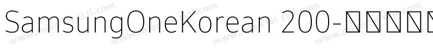 SamsungOneKorean 200字体转换